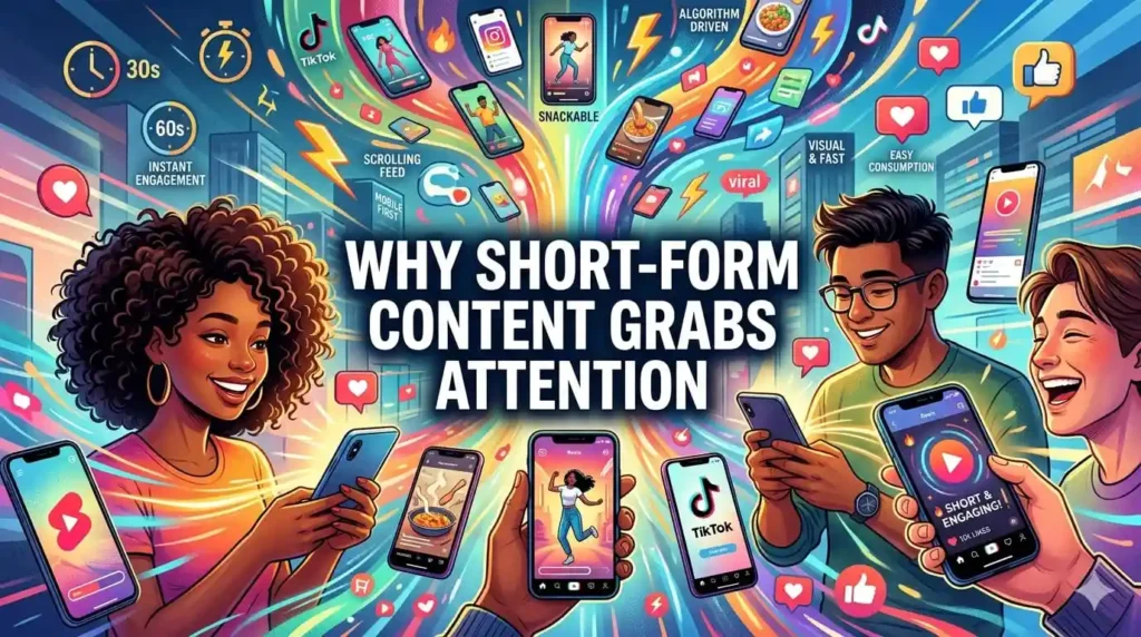 Modern digital marketing strategy using short-form content to increase engagement and reach.